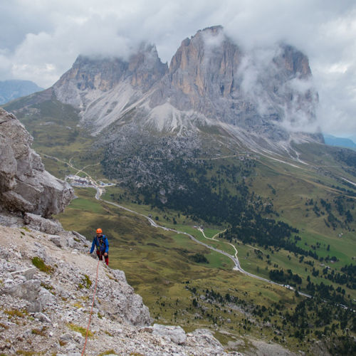 Kletterurlaub in den Dolomiten