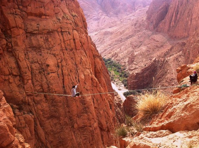 KLETTERN UND SLACKLINE IN MAROKKO