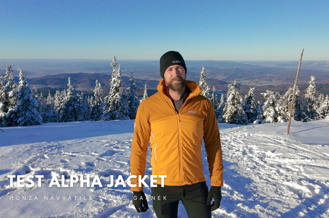 Test der Jacke ALPHA JACKET - Honza Navrátil und Tomáš Garnek