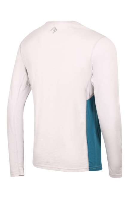 Fotogalerie Herren Merino-Shirt  FURRY LONG emerald/grey (Glacial lake)