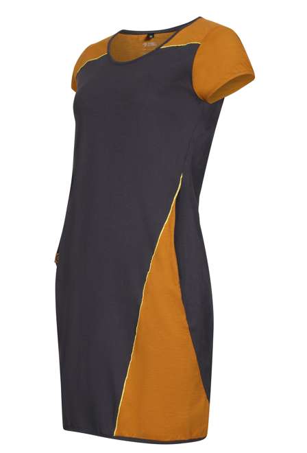 Fotogalerie Damen Kleid FLOWY LADY anthracite/caramel