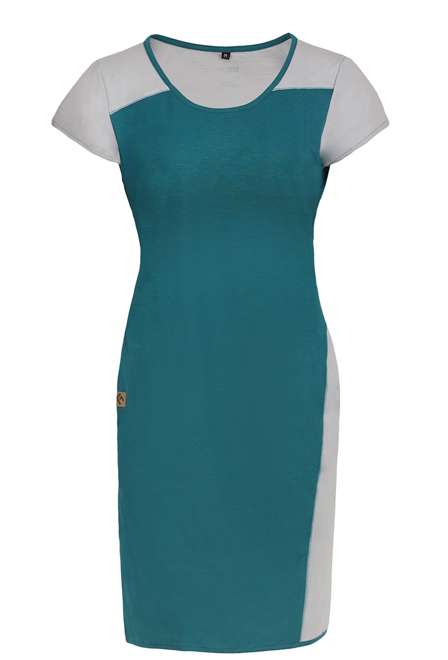 Fotogalerie Damen Kleid FLOWY LADY emerald/grey