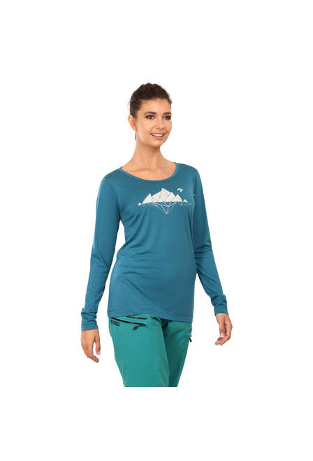 Fotogalerie Damen-Merinoshirt  FURRY LONG LADY emerald (Glacial lake)