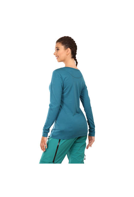 Fotogalerie Damen-Merinoshirt  FURRY LONG LADY emerald (Glacial lake)