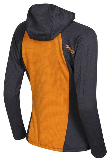 Fotogalerie Damen-Fleece-Sweatshirt SELLA HOOD LADY  ochre/anthracite