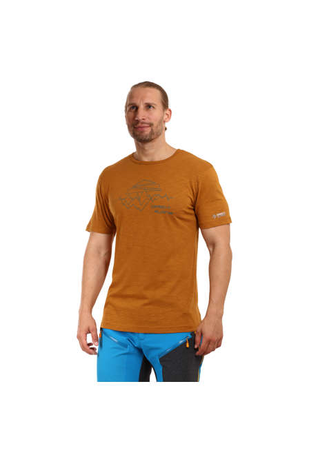 Fotogalerie Herren-Baumwollshirt BOSCO caramel (Geometric)